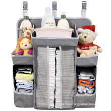 Wholesale Diaper Bag Storage Caddy Organizer Fashion Nursery Hanging Crib Diaper Organizer for Baby